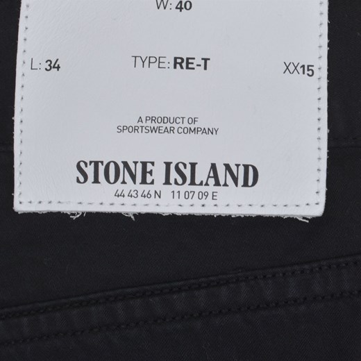 Dżinsy STONE ISLAND Cotton Satin Slim Fit Jeans