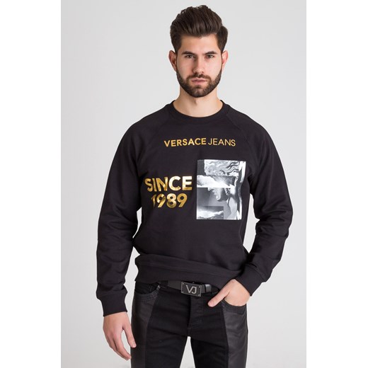 Bluza męska Versace Jeans w nadruki bawełniana 