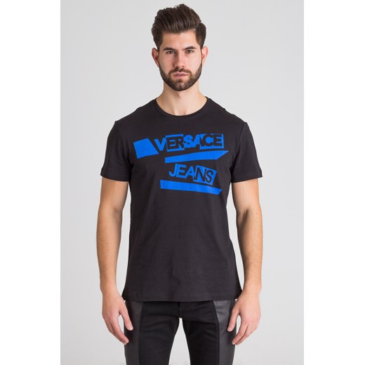 T-shirt męski Versace Jeans z krótkimi rękawami bawełniany 