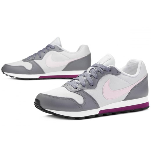 Buty sportowe damskie Nike do biegania md runner na płaskiej podeszwie wiązane 