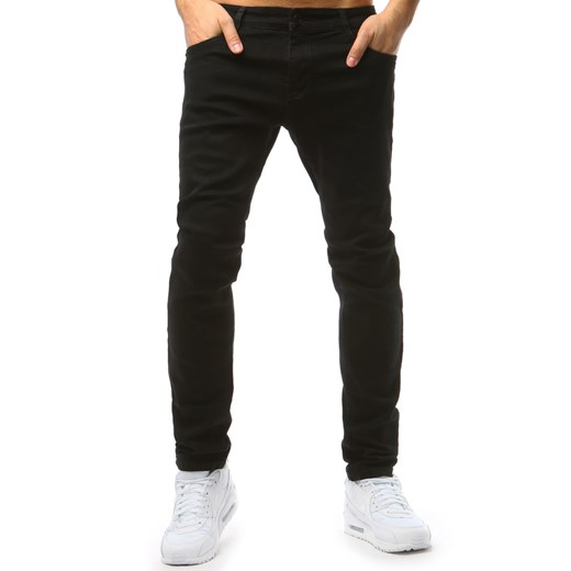 Spodnie męskie jeansowe czarne (ux1796)  Dstreet 31 