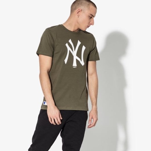 T-shirt męski New Era zielony z krótkim rękawem 