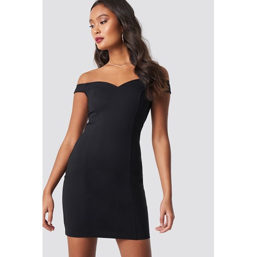 NA-KD sukienka na sylwestra czarna mini bodycon 