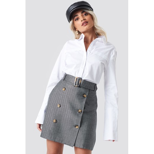 MANGO Espi Skirt - Grey  Mango Medium NA-KD