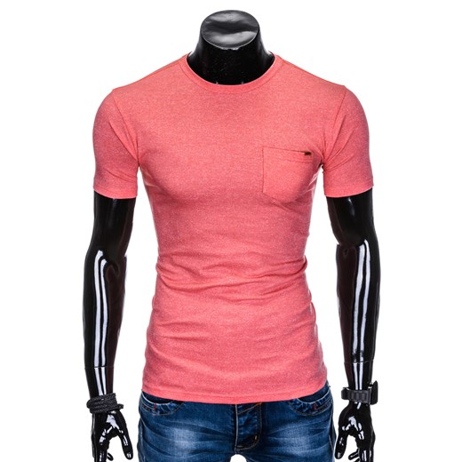 Różowy t-shirt męski Edoti.com 