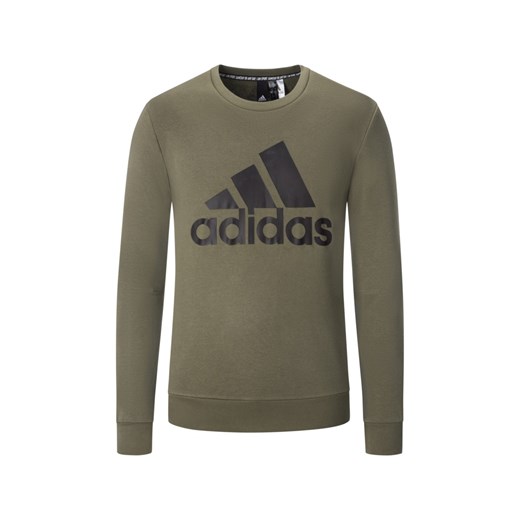 Adidas, Bluza z bawełny z domieszką Oliwkowy  Adidas XXL Hirmer