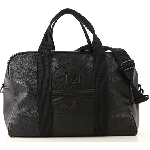 Fred Perry Torba Weekendowa i Podróżna dla Mężczyzn, czarny, Skóra ekologiczna, 2019 Fred Perry One Size RAFFAELLO NETWORK