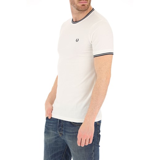 Fred Perry Koszulka dla Mężczyzn, biały, Bawełna, 2019, L M S XL  Fred Perry L RAFFAELLO NETWORK