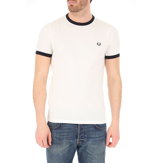 Fred Perry Koszulka dla Mężczyzn, biały, Bawełna, 2019, L M S XL Fred Perry  S RAFFAELLO NETWORK
