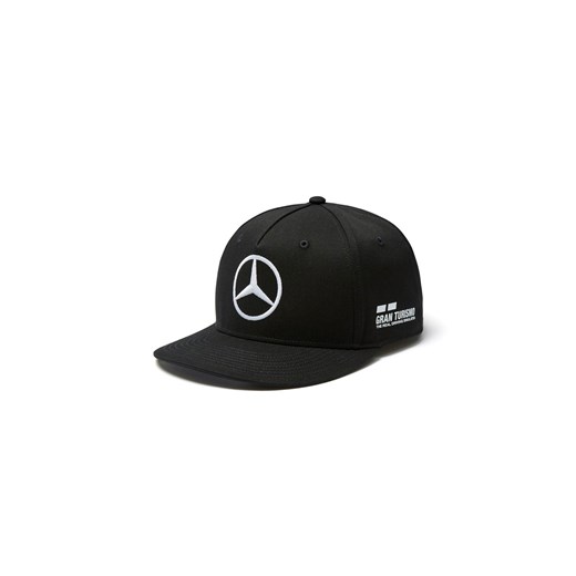 Czapka Baseballowa Lewis Hamilton Flat Brim czarna Mercedes AMG Petronas F1 Team Mercedes Amg Petronas F1 Team  uniwersalny gadzetyrajdowe.pl