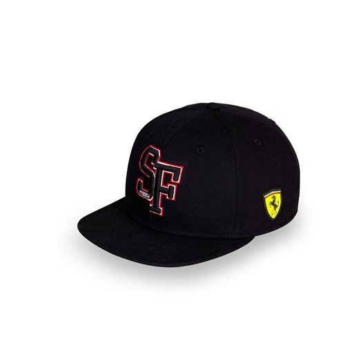 Czapka baseballowa Flat Brim SF Black Ferrari F1 Team Scuderia Ferrari F1 Team  uniwersalny gadzetyrajdowe.pl