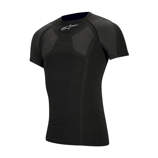 Koszulka sportowa czarna Alpinestars z nadrukami 