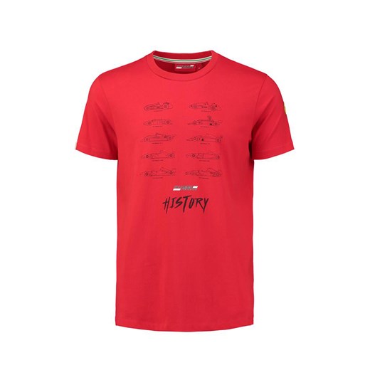 Koszulka T-shirt męska czerwona History Scuderia Ferrari F1 Team  Scuderia Ferrari F1 Team S gadzetyrajdowe.pl