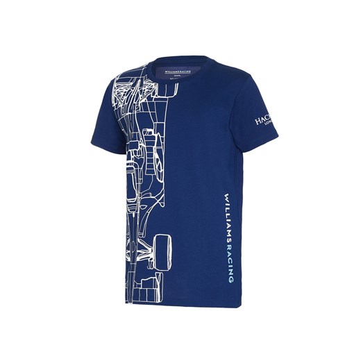 T-shirt chłopięce Williams Martini Racing F1 z krótkimi rękawami 