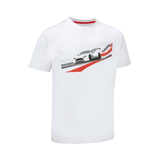Koszulka T-shirt męska Car Team biała Aston Martin Racing  Aston Martin Racing S gadzetyrajdowe.pl