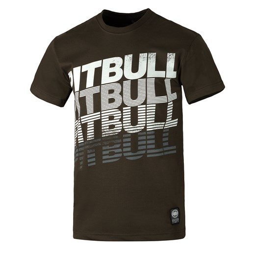 T-shirt męski Pit Bull West Coast w stylu młodzieżowym z krótkim rękawem 