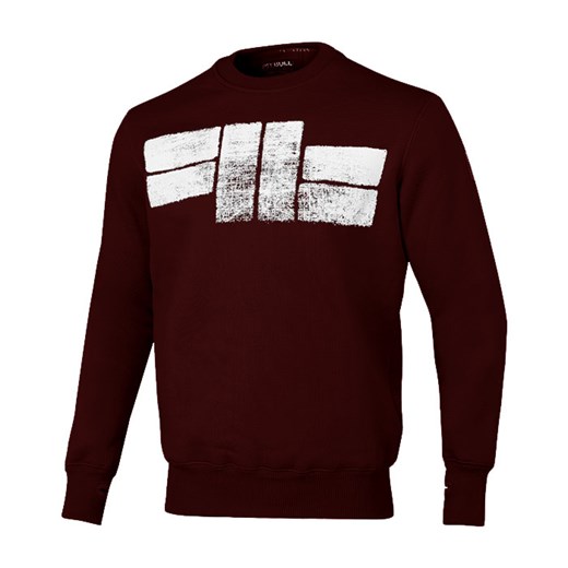 Pit Bull Bluza bez kaptura CLASSIC LOGO Burgundowa  Pit Bull West Coast L mantykora.com