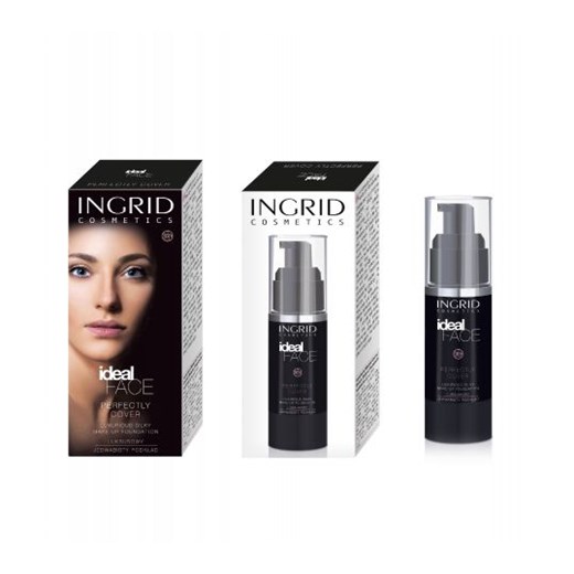 Ingrid Fluid do twarzy Ideal Face nr 12 naturalny beż 35 ml Ingrid Cosmetics   wyprzedaż Horex.pl 