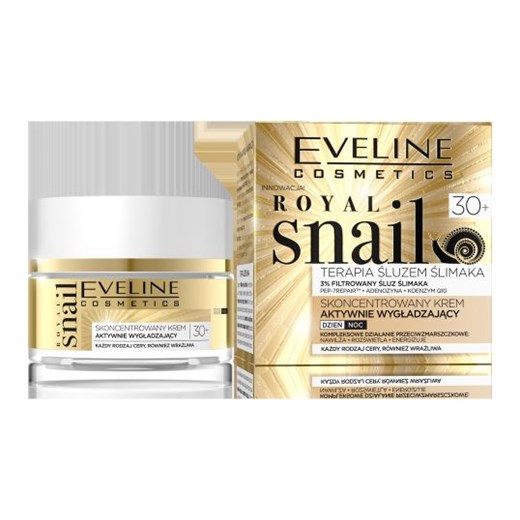 Eveline Royal Snail 30+ Skoncentrowany krem aktywnie wygładzający na dzień i noc 50 ml Eveline   Horex.pl okazyjna cena 