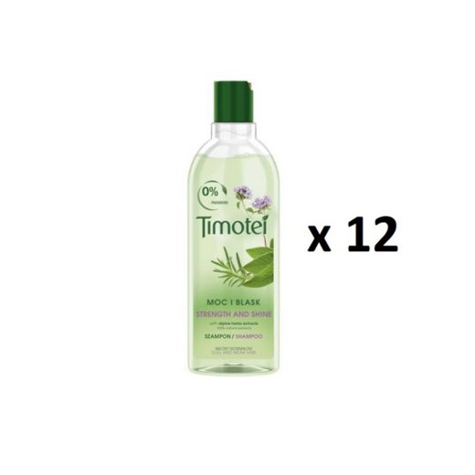 Timotei Moc i Blask szampon do włosów normalnych 12 x 400 ml Timotei   Horex.pl