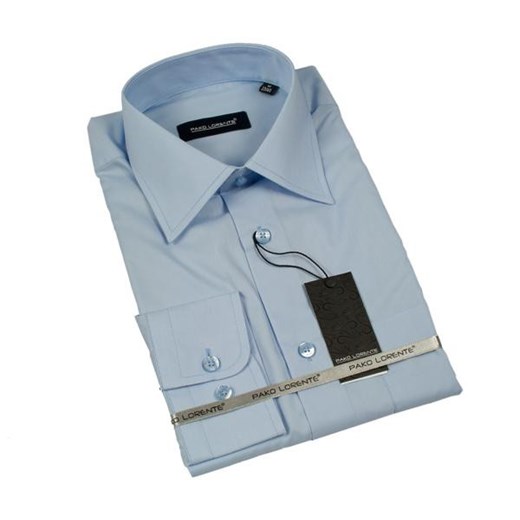 Błękitna koszula męska Pako Lorente - 2/33 pewienpan-pl niebieski elegancki