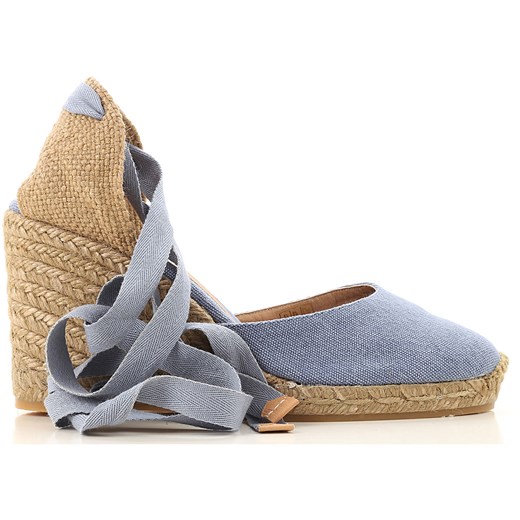 Espadryle damskie Castañer na platformie eleganckie 