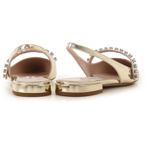 Miu Miu Baleriny Buty Balerinki dla Kobiet, złoty, Lakierowana skóra, 2019, 36 37 38 Miu Miu 37 RAFFAELLO NETWORK