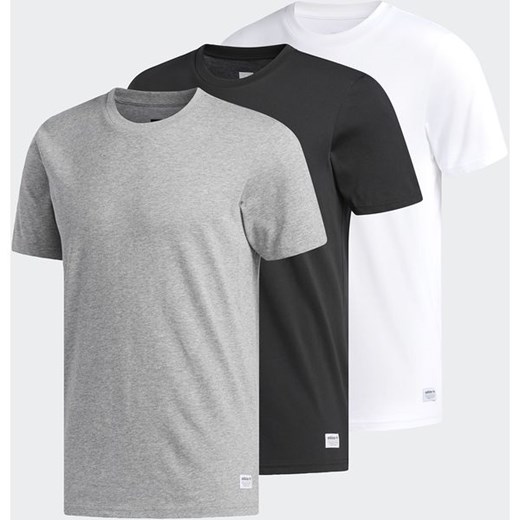 Zestaw 3 koszulek Climalite Adidas Originals (grey/black/white)  Adidas Originals XXL promocja SPORT-SHOP.pl 