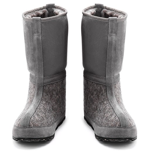 Igor - Szare Filcowe Kozaki Unisex mivo-kids  cholewki