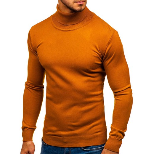 Sweter męski pomarańczowa Denley casual 