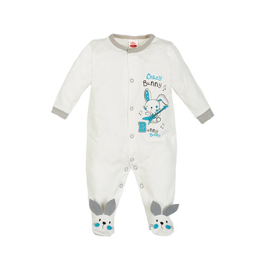 Odzież dla niemowląt biała Makoma z nadrukami 
