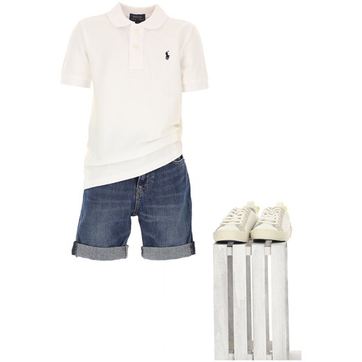 T-shirt chłopięce Ralph Lauren z krótkimi rękawami beżowy 
