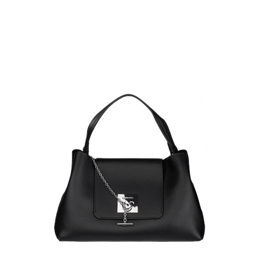 Shopper bag Calvin Klein czarna bez dodatków elegancka matowa 