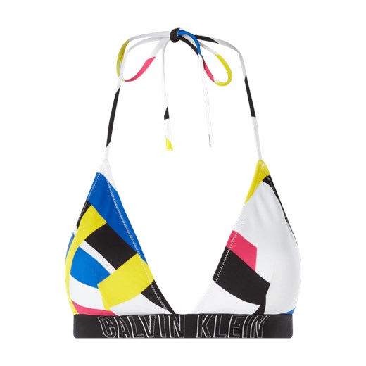 Strój kąpielowy wielokolorowy Calvin Klein Underwear w abstrakcyjnym wzorze 