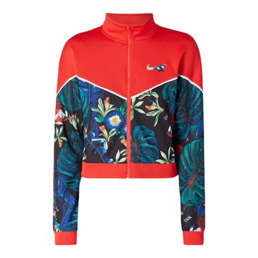 Bluza damska Nike w kwiaty krótka w stylu młodzieżowym na jesień