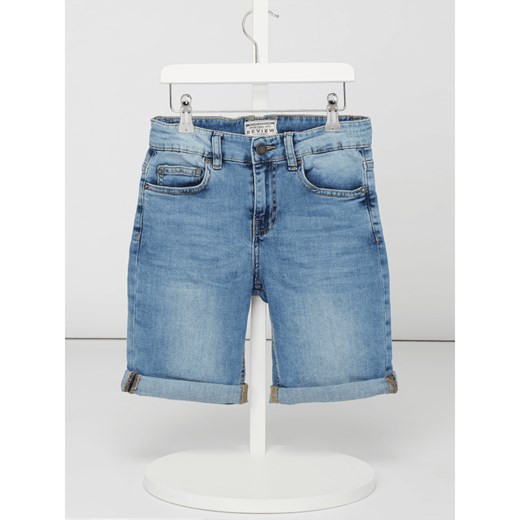 Szorty jeansowe w dekatyzowanym stylu z dodatkiem streczu  Review For Teens 158 Peek&Cloppenburg 