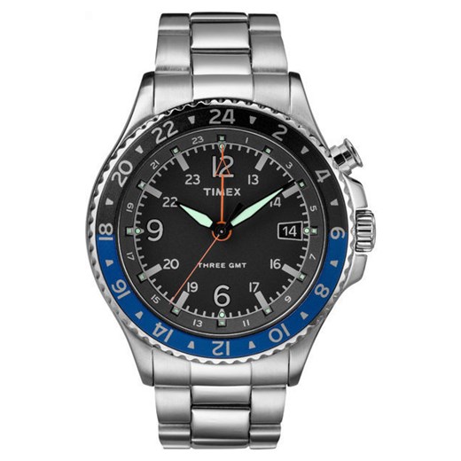 Zegarek Timex TW2R43500 IQ Three GMT Timex  uniwersalny zegaryzegarki.pl wyprzedaż 