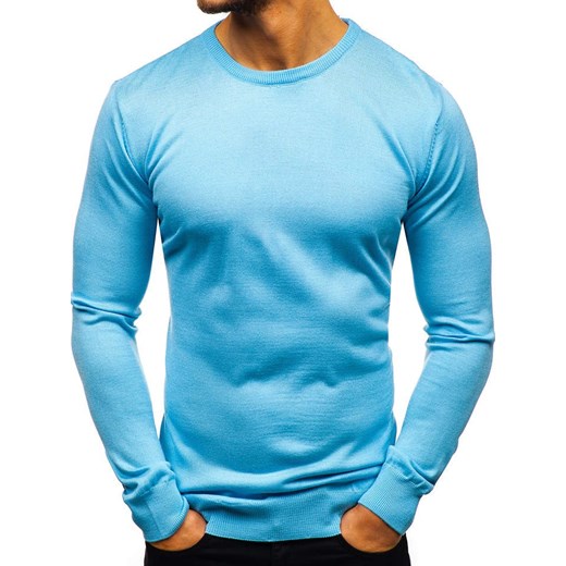 Sweter męski  błękitny Denley 2300  Denley XL promocja  