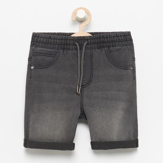 Spodenki chłopięce Reserved bez wzorów szare jeansowe 