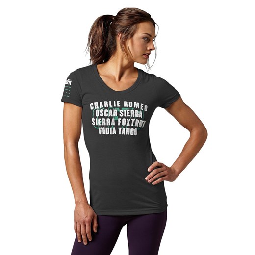 Koszulka Reebok CrossFit Charlie Foxtrot damska t-shirt sportowy