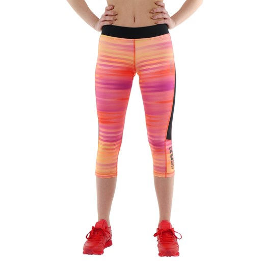 Spodnie 3/4 Reebok Gymana Capri damskie legginsy getry sportowe termoaktywne