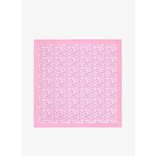 Poszetka/butonierka różowa Pako Lorente w abstrakcyjnym wzorze 