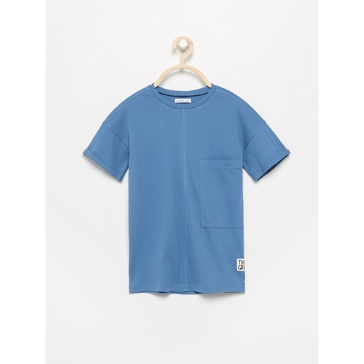 Niebieski t-shirt chłopięce Reserved letni 