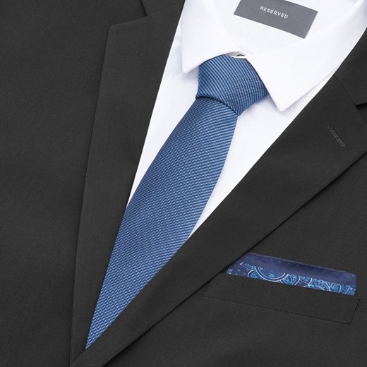 Krawat Reserved niebieski 
