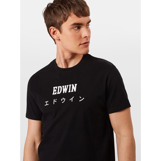 Czarna koszulka sportowa Edwin 