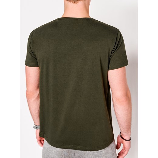 T-shirt męski zielony Ombre 