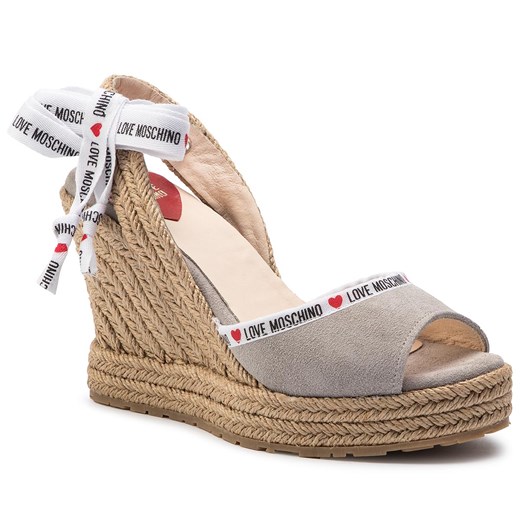 Espadryle damskie Love Moschino z tworzywa sztucznego 