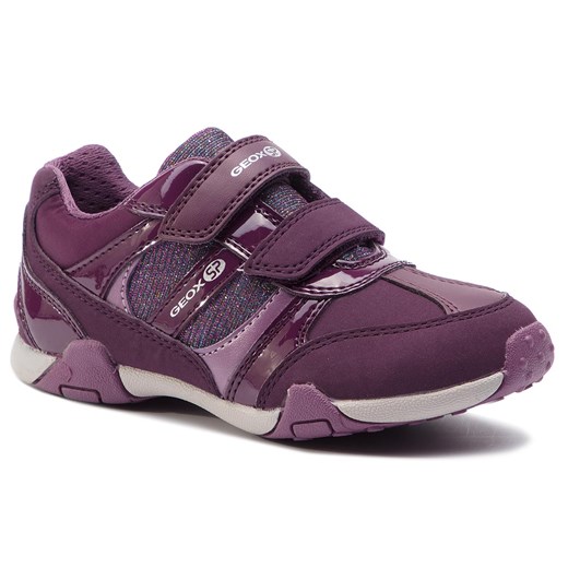 Geox buty sportowe dziecięce bez wzorów fioletowe 