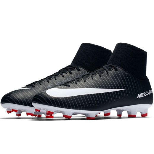 Czarne buty sportowe męskie Nike Football mercurial sznurowane 