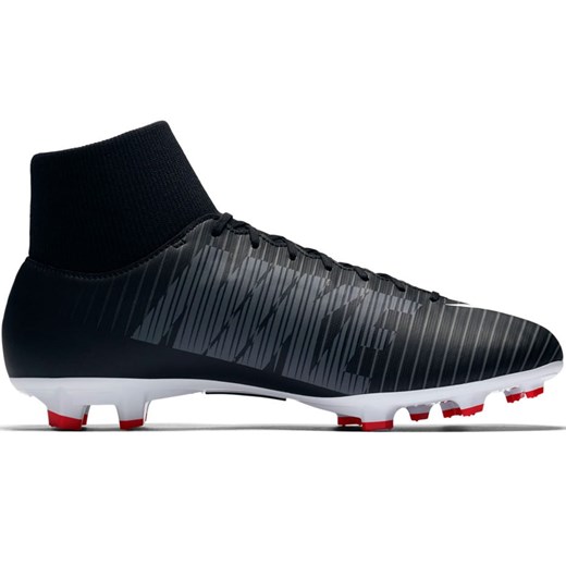 Nike Football buty sportowe męskie mercurial czarne sznurowane 
